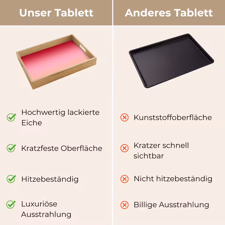 Tablett - Farbverlauf – Rot – Rosa — 3