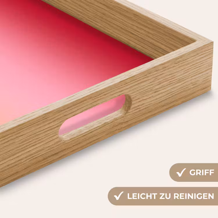 Tablett - Farbverlauf – Rot – Rosa — 5