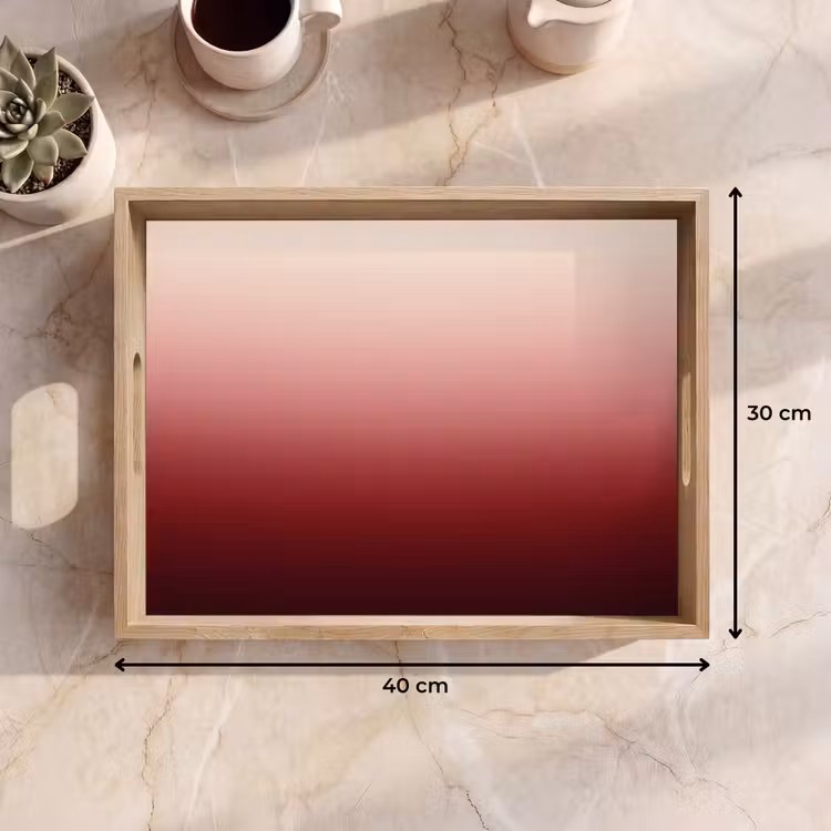 Tablett - Farbverlauf – Rot – Rosa — 9