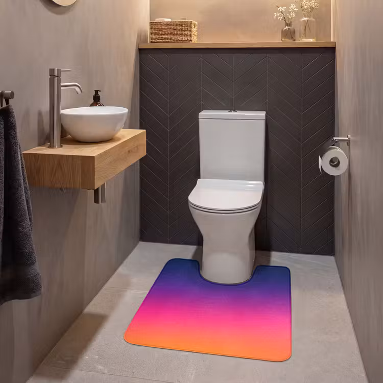 WC Vorleger - Farbverlauf – Fließend – Abstrakt — 2