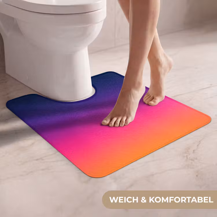 WC Vorleger - Farbverlauf – Fließend – Abstrakt — 5