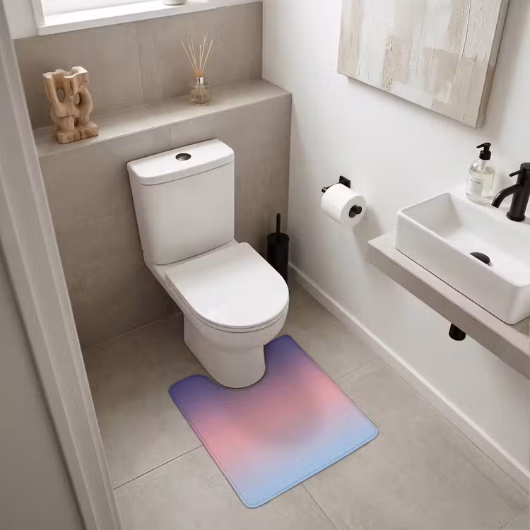 WC Vorleger - Farbverlauf – Lila – Rosa — 6