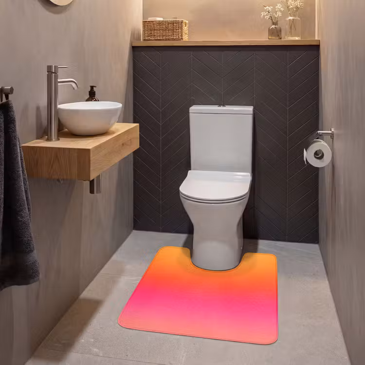 WC Vorleger - Farbverlauf – Orange – Rosa — 2