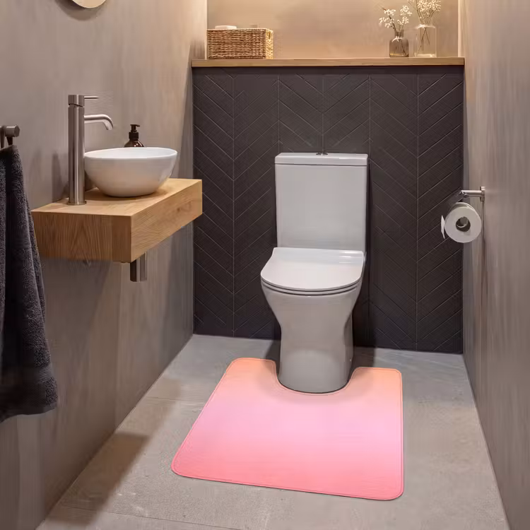 WC Vorleger - Farbverlauf – Rosa – Orange — 2
