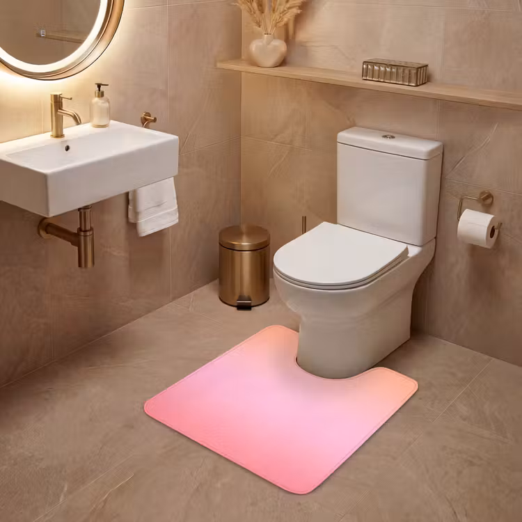 WC Vorleger - Farbverlauf – Rosa – Orange — 4