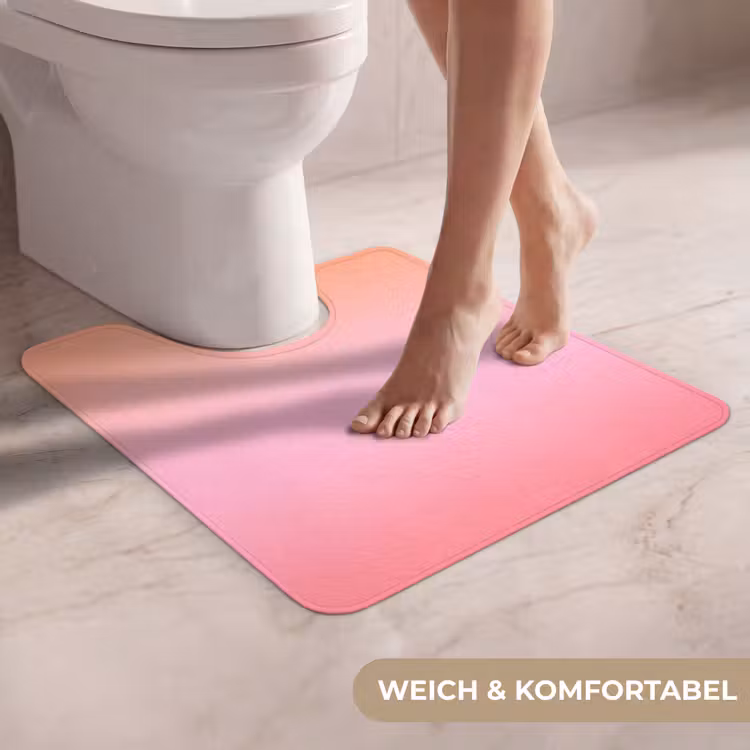 WC Vorleger - Farbverlauf – Rosa – Orange — 5