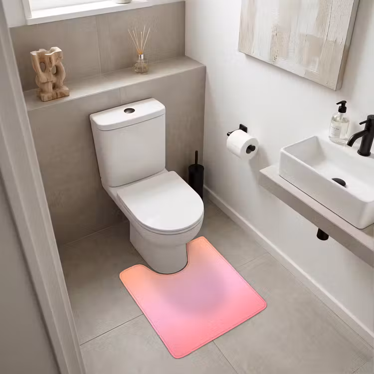 WC Vorleger - Farbverlauf – Rosa – Orange — 6