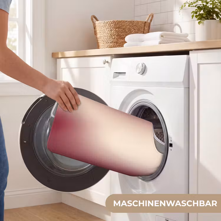 WC Vorleger - Farbverlauf – Rot – Beige — 7