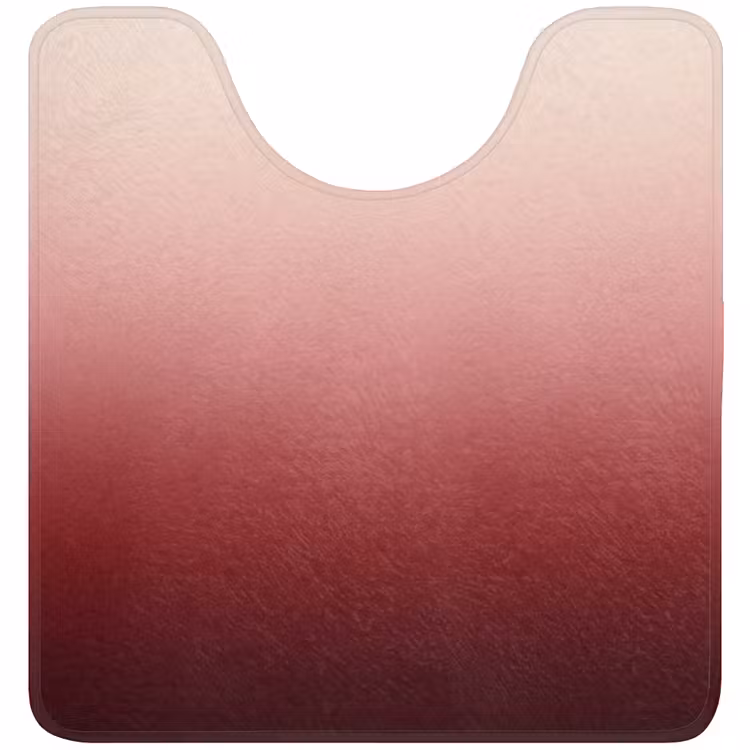 WC Vorleger - Farbverlauf – Rot – Rosa — 1