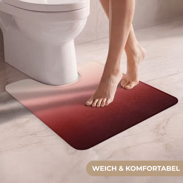 WC Vorleger - Farbverlauf – Rot – Rosa — 5