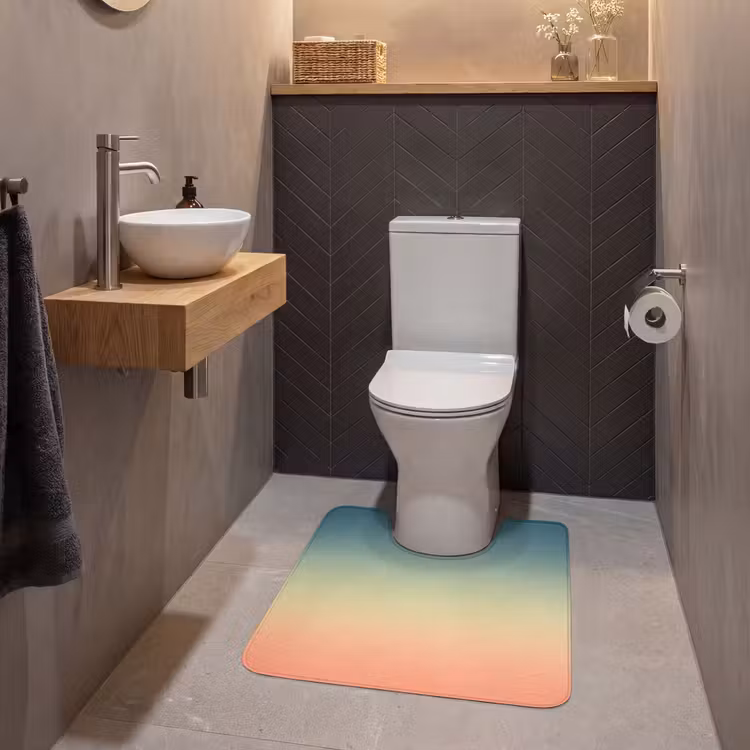 WC Vorleger - Farbverlauf – Abstrakt – Modern — 2
