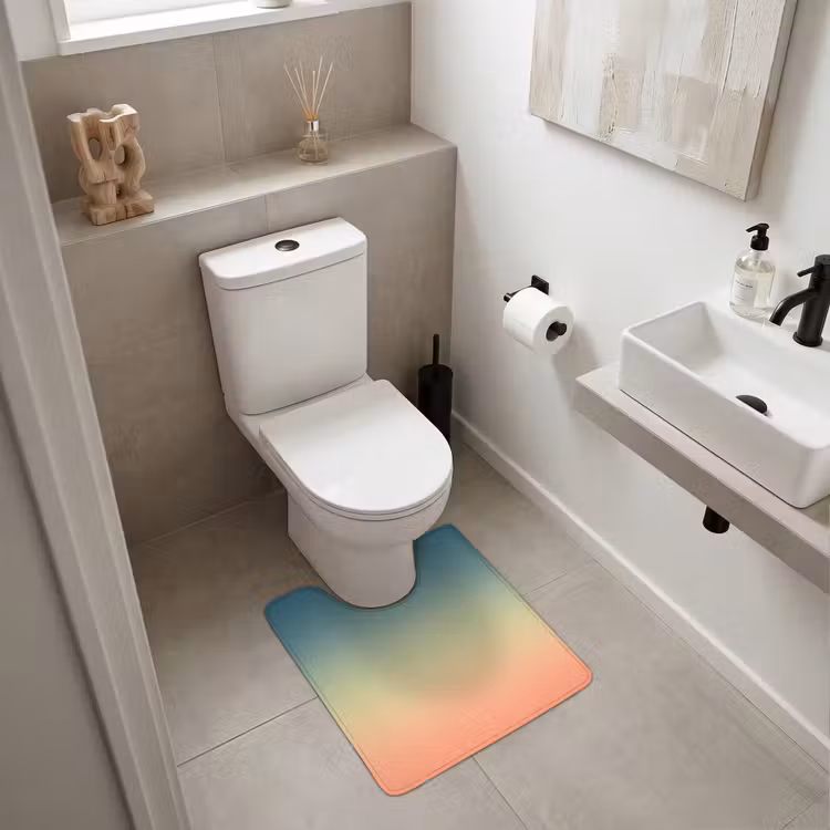 WC Vorleger - Farbverlauf – Abstrakt – Modern — 6