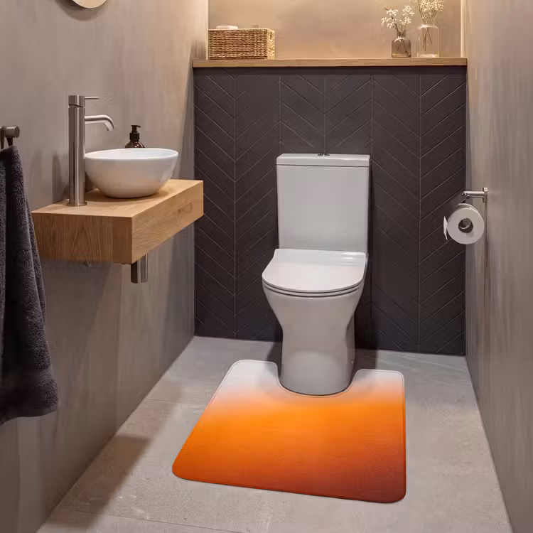 WC Vorleger - Farbverlauf – Orange – Abstrakt — 2