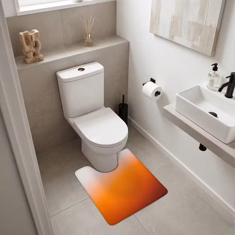 WC Vorleger - Farbverlauf – Orange – Abstrakt — 6