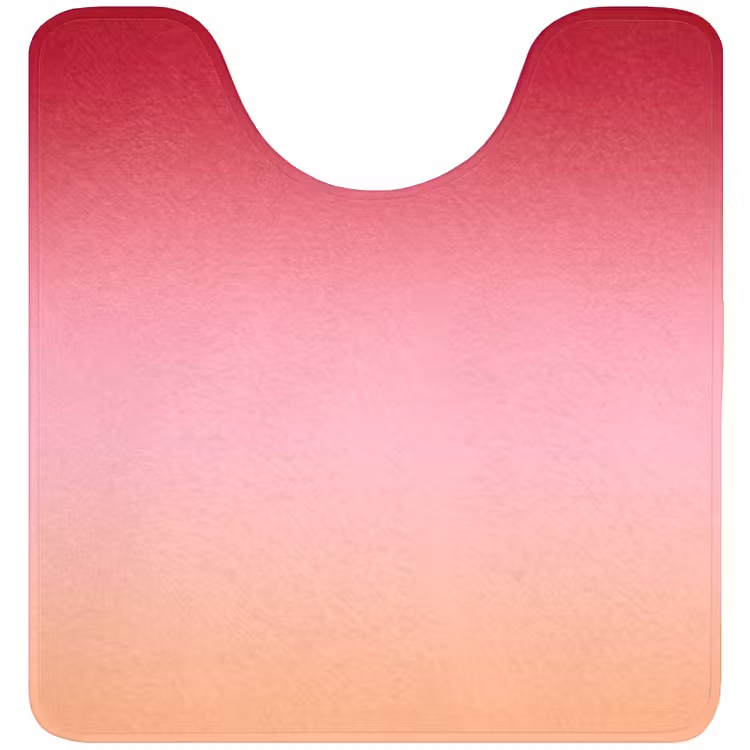 WC Vorleger - Farbverlauf – Rot – Rosa — 1