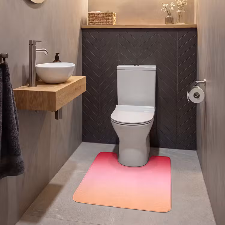 WC Vorleger - Farbverlauf – Rot – Rosa — 2