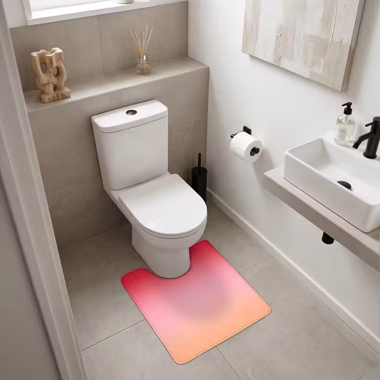WC Vorleger - Farbverlauf – Rot – Rosa — 6