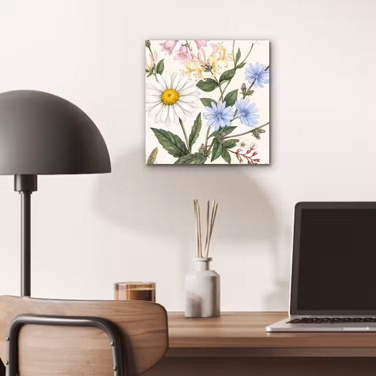 Alu-Dibond-Bild - Botanisch – Illustration – Farbenfroh — 6