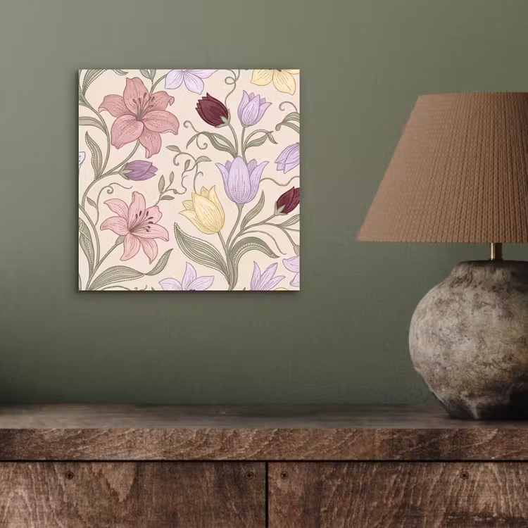 Alu-Dibond-Bild - Blumen – Illustration – Botanik — 3