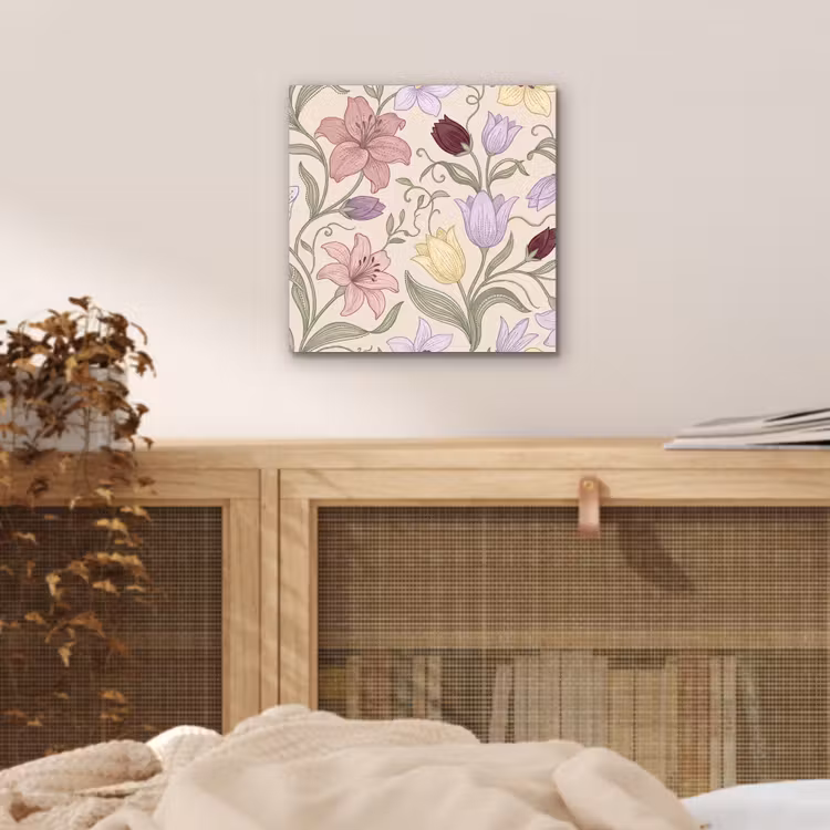 Alu-Dibond-Bild - Blumen – Illustration – Botanik — 4