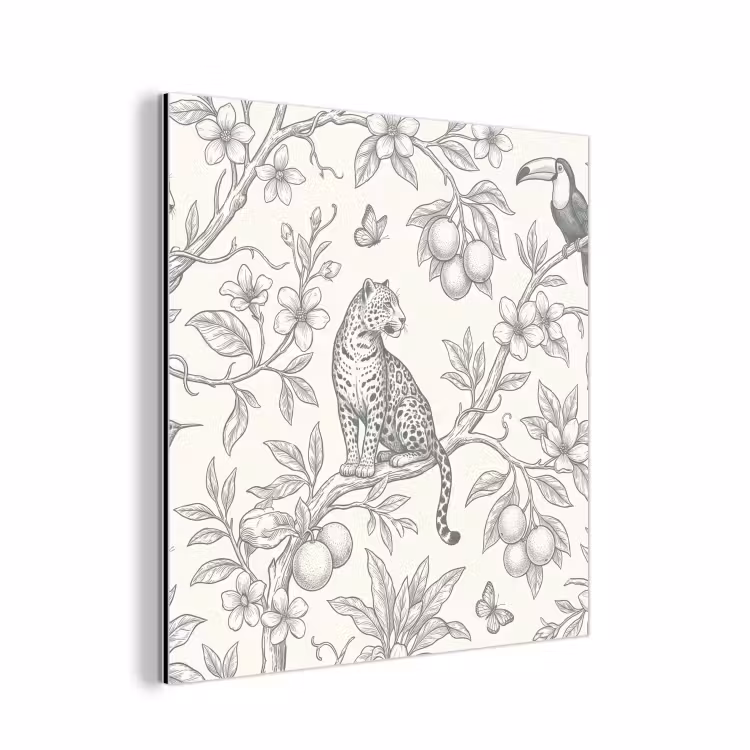 Alu-Dibond-Bild - Vogel – Natur – Illustration — 1