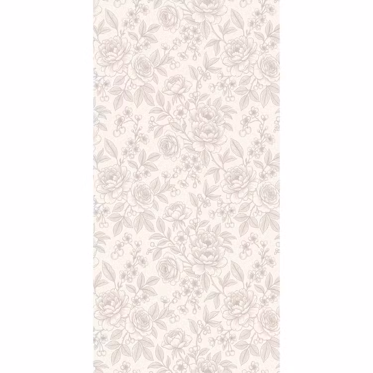 Tapete - Blumen – Strichzeichnung – Beige — 2