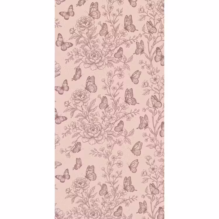 Tapete - Schmetterling – Blumen – Muster — 2