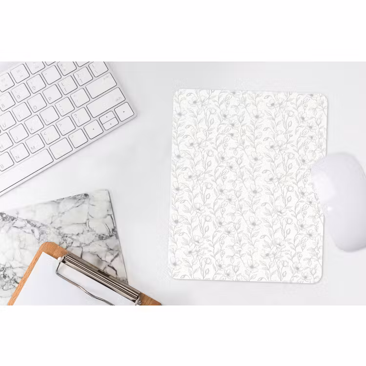 Mauspad - Blumen – Linien – Muster — 4