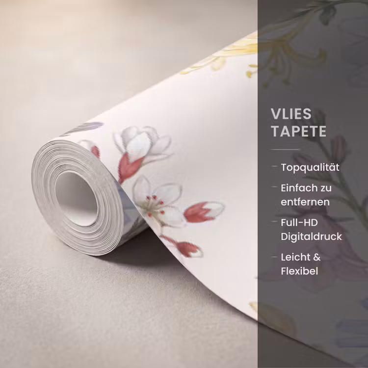 Tapete - Botanisch – Illustration – Farbenfroh — 3