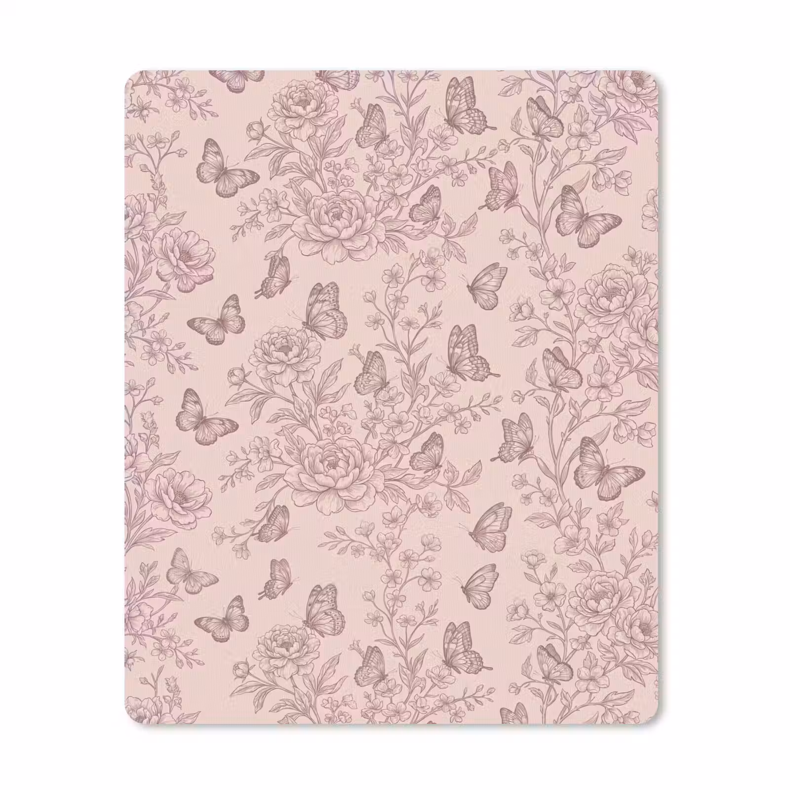 Mauspad - Schmetterling – Blumen – Muster — 1