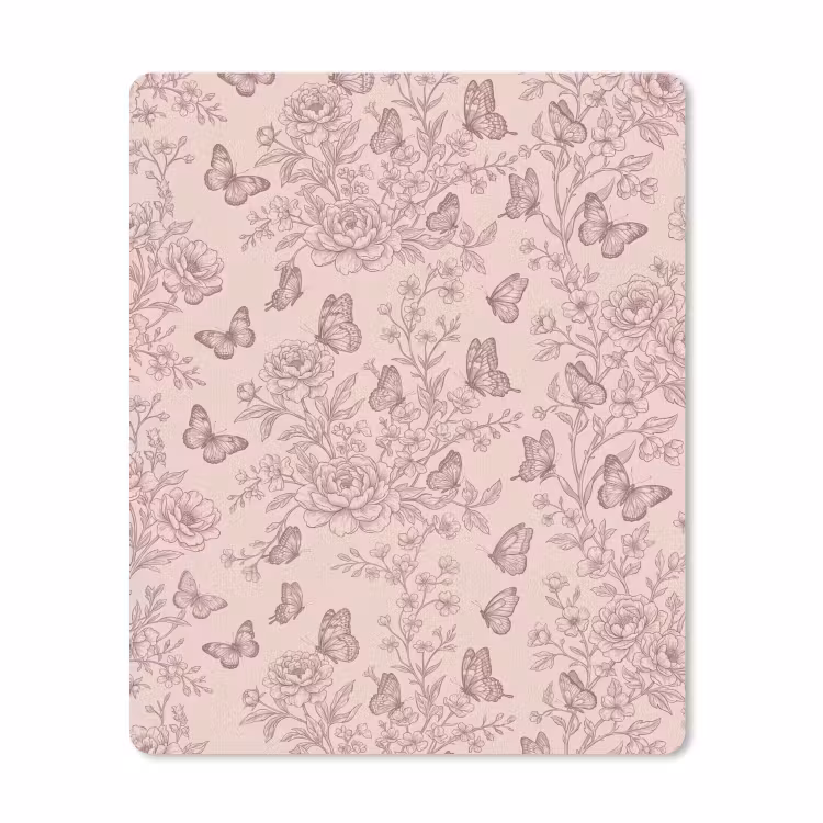 Mauspad - Schmetterling – Blumen – Muster — 1
