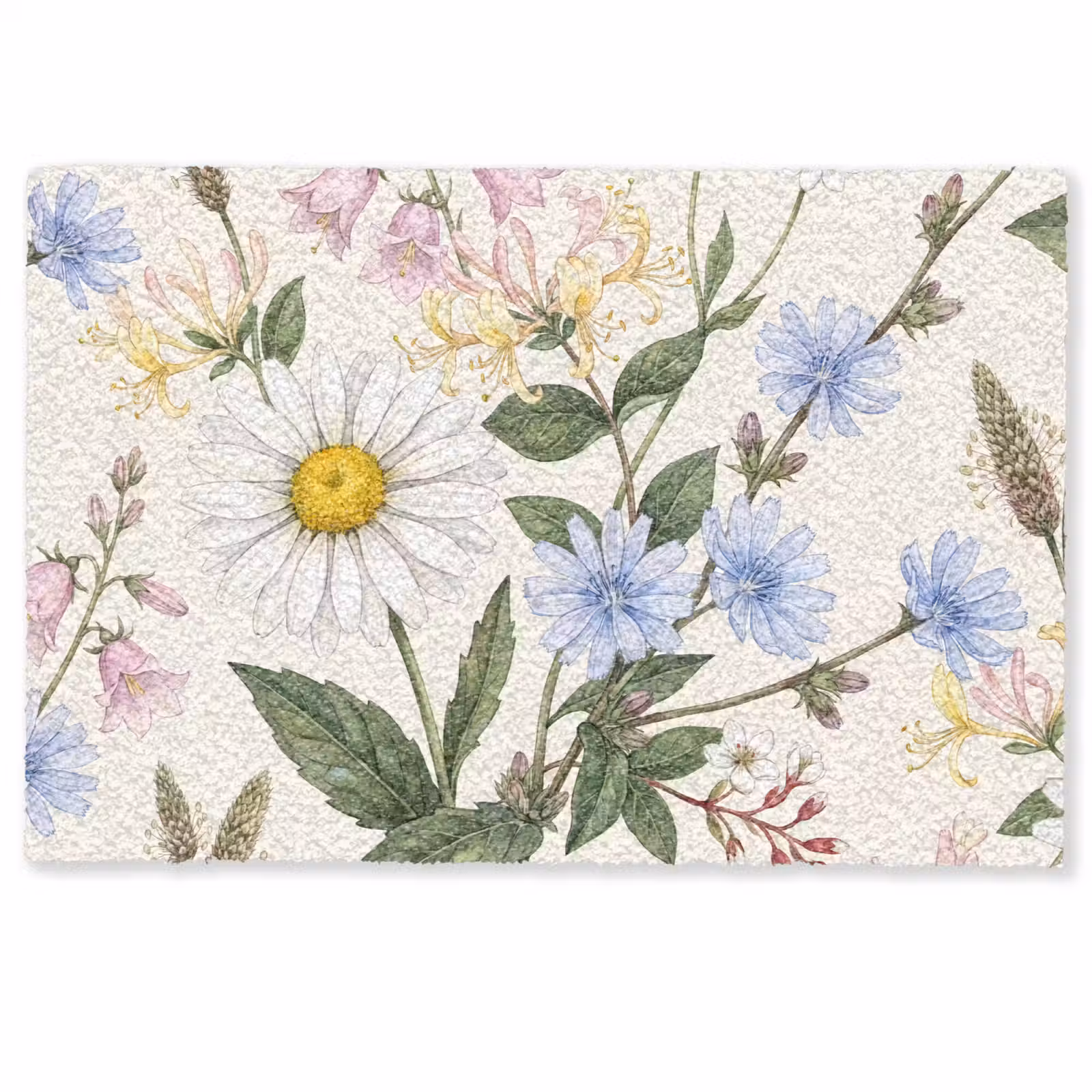 Fußmatte - Botanisch – Illustration – Farbenfroh — 1