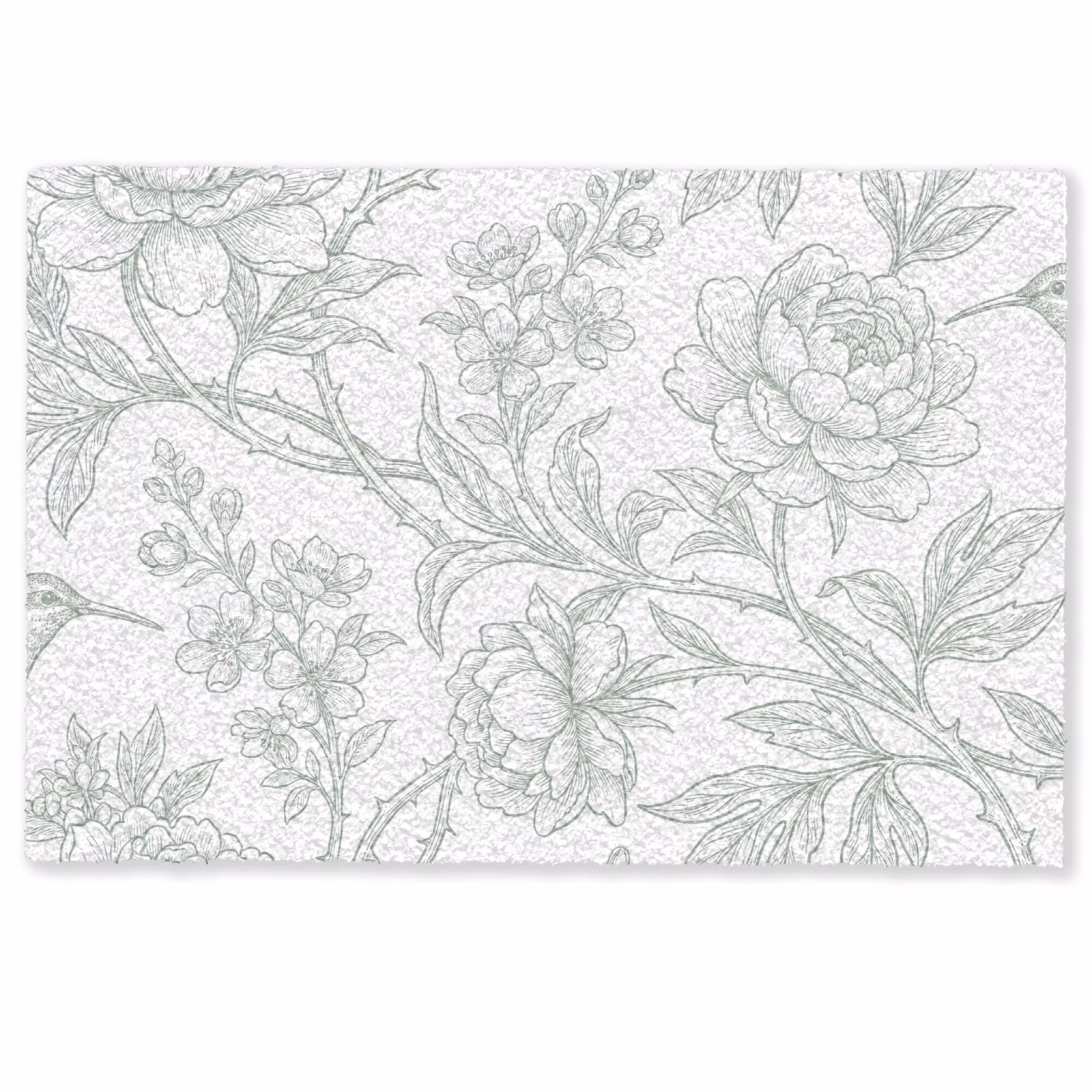 Fußmatte - Vogel – Blumen – Natur — 1