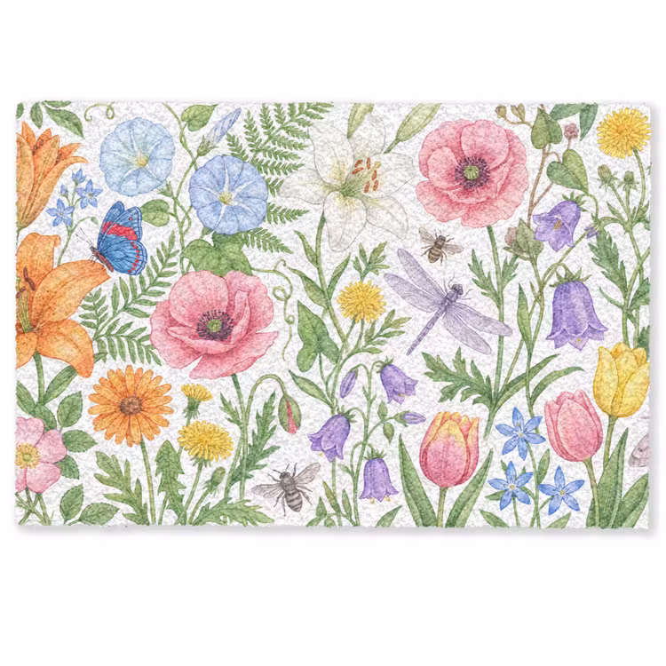 Fußmatte - Blumen – Natur – Farbenfroh — 1