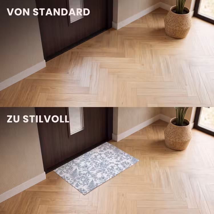 Fußmatte - Pflanzen – Botanik – Vintage — 3