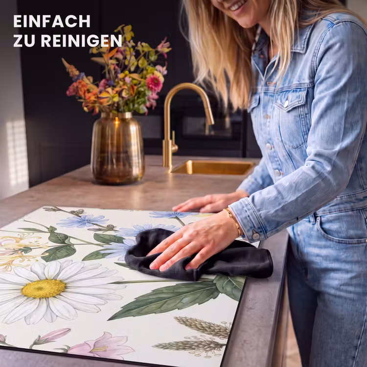 Herdabdeckplatte - Botanisch – Illustration – Farbenfroh — 6