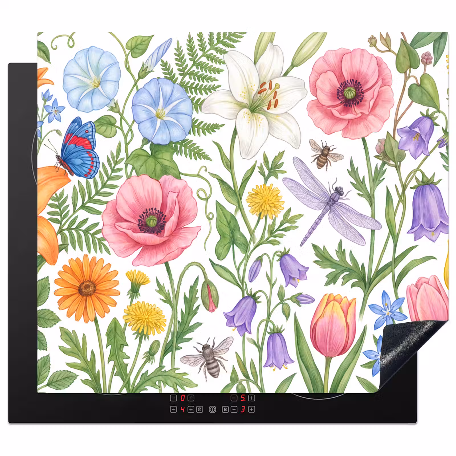 Herdabdeckplatte - Blumen – Natur – Farbenfroh — 1