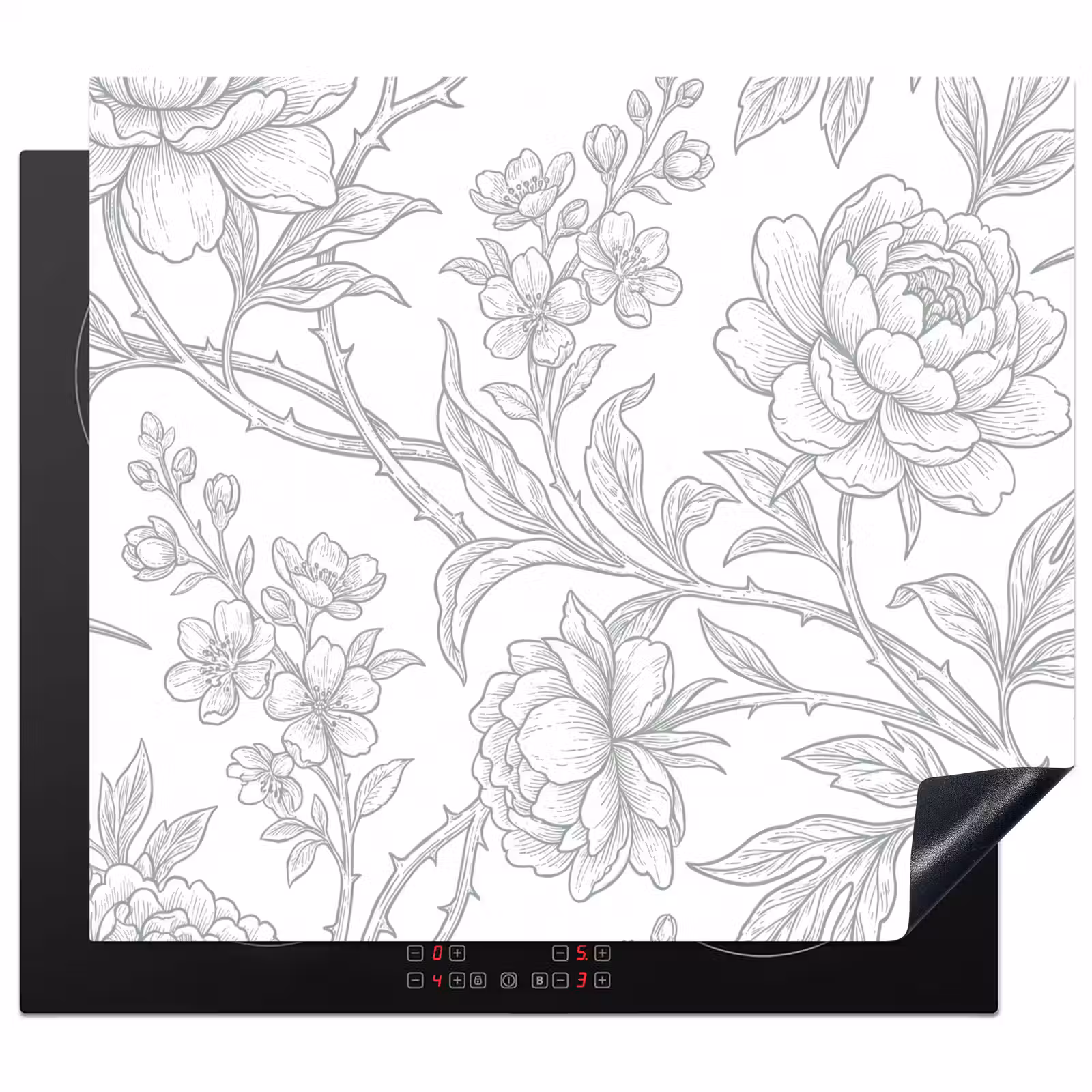 Herdabdeckplatte - Vogel – Blumen – Natur — 1