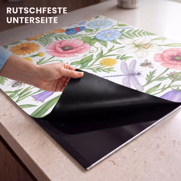 Herdabdeckplatte - Blumen – Natur – Farbenfroh — 9