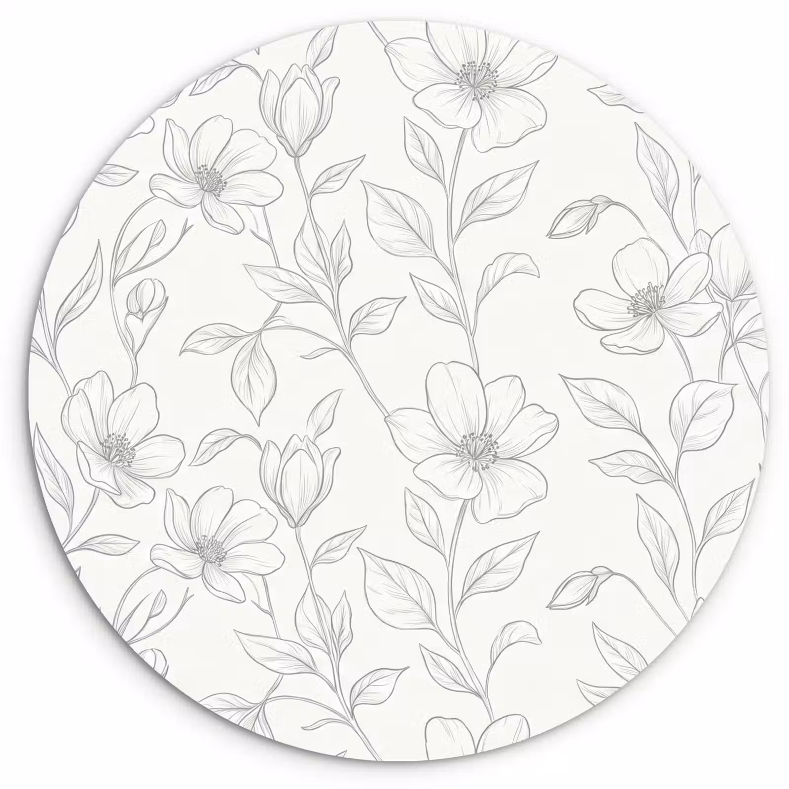 Forexbild Rund - Blumen – Linien – Muster — 1