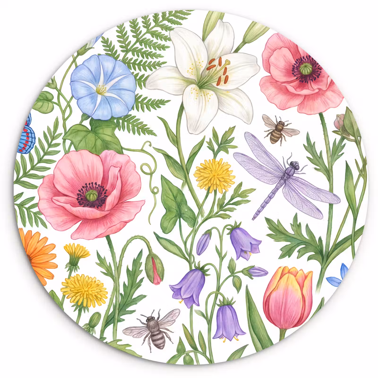 Forexbild Rund - Blumen – Natur – Farbenfroh — 1