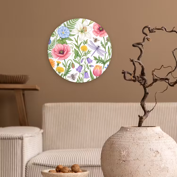 Forexbild Rund - Blumen – Natur – Farbenfroh — 2