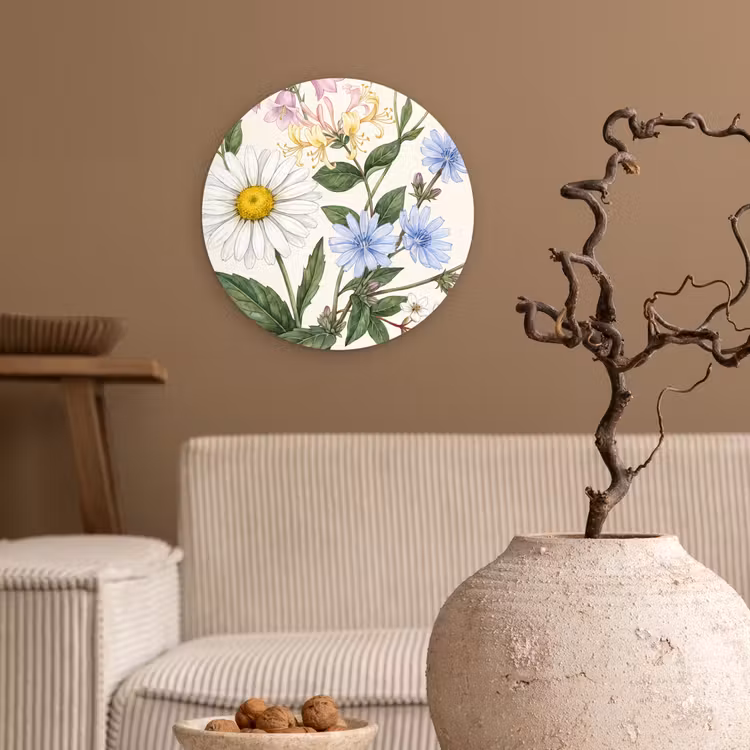 Forexbild Rund - Botanisch – Illustration – Farbenfroh — 2