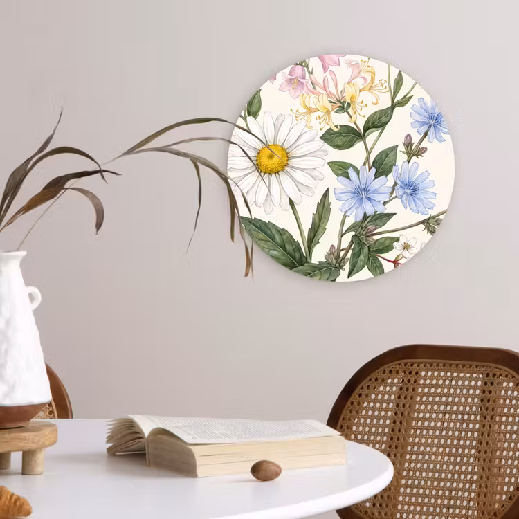 Forexbild Rund - Botanisch – Illustration – Farbenfroh — 4