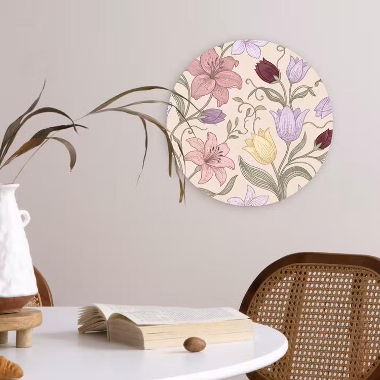 Forexbild Rund - Blumen – Illustration – Botanik — 4