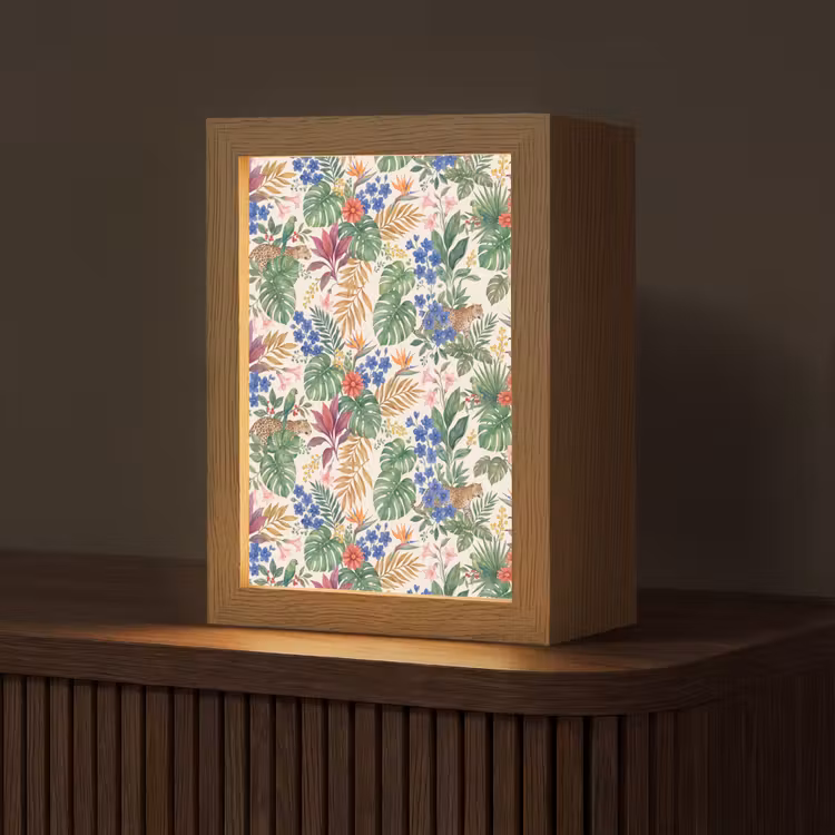 Personalisierte Lightbox - Katze – Dschungel – Tiere — 1
