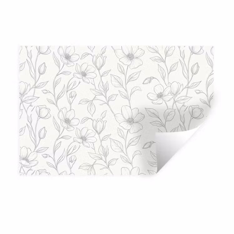 Wandtattoo – Blumen – Linien – Muster — 1