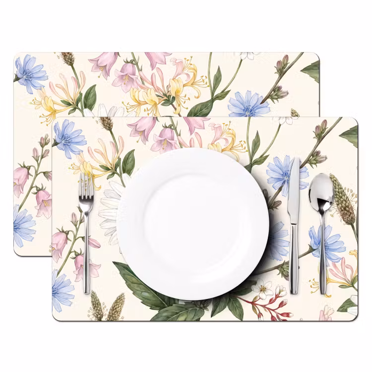 Tischset - 6 Stück - Botanisch – Illustration – Farbenfroh — 2