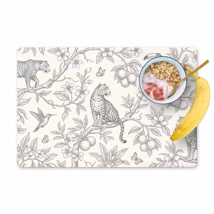 Tischset - 6 Stück - Vogel – Natur – Illustration — 1