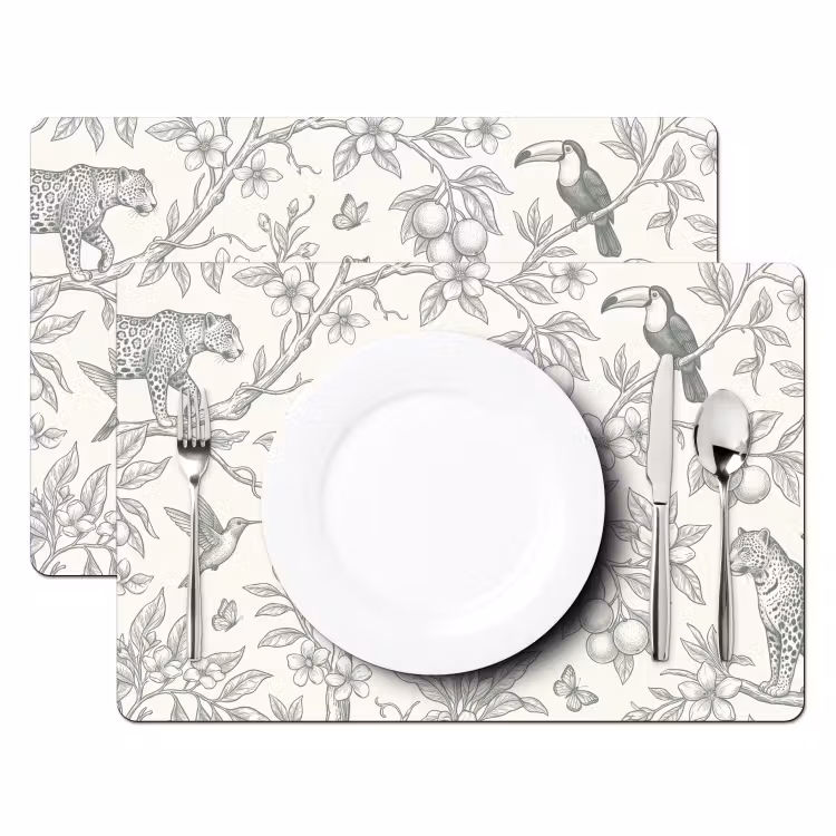 Tischset - 6 Stück - Vogel – Natur – Illustration — 2